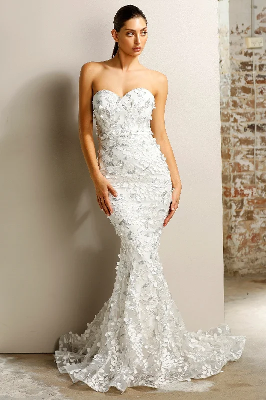 Jadore JX1097 Gown - White