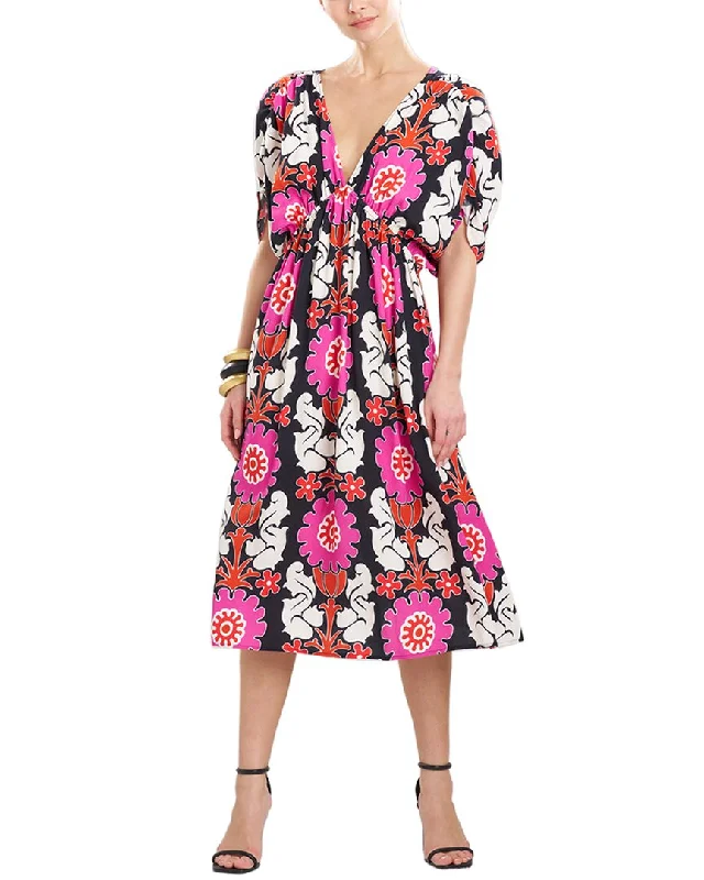 Natori Shirred Empire Dress