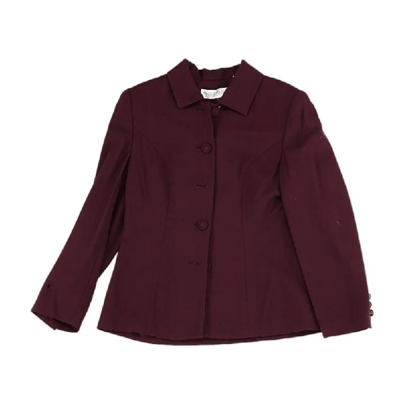 Maroon Solid Blazer