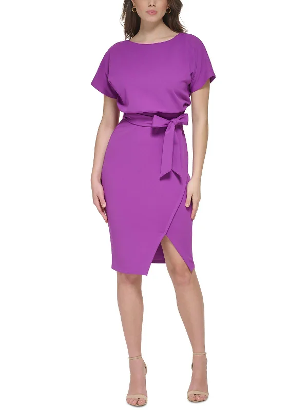 Womens Polyester Wrap Dress