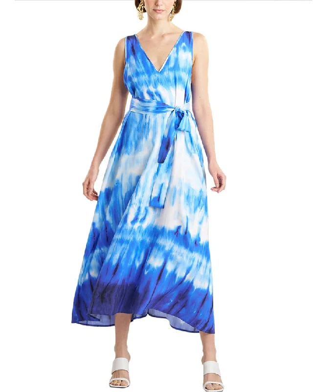 Natori Trapeze Tank Silk-Blend Dress