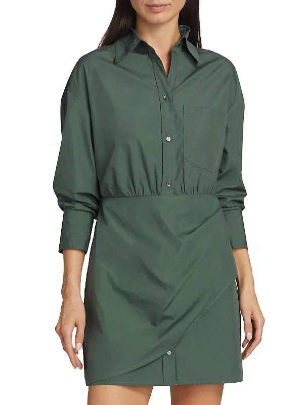 Dillon Dress In Racing Green