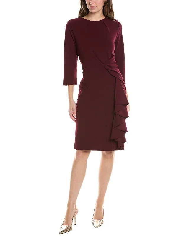 Tahari ASL Scuba Crepe Sheath Dress