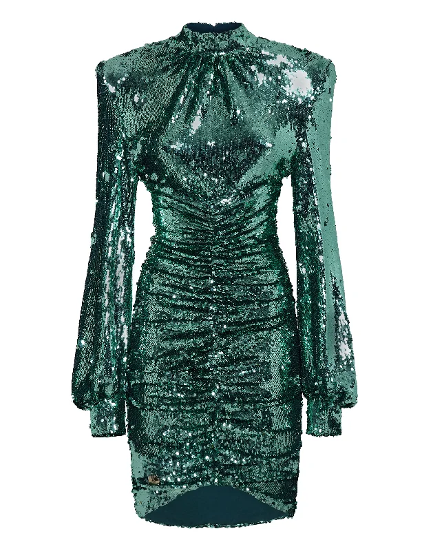 Midi Dress with Crystals