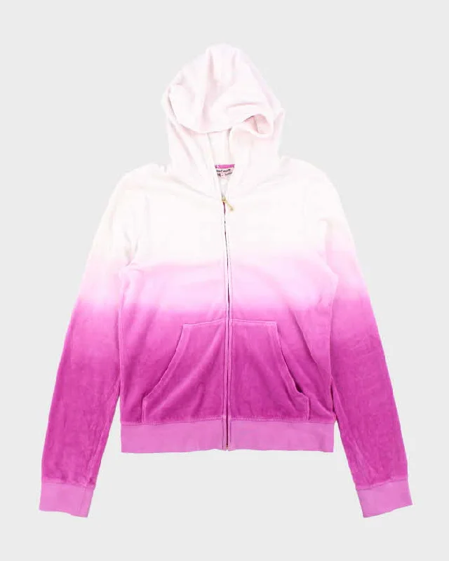 Juicy Couture Ombre Zip-Up Hoodie - L