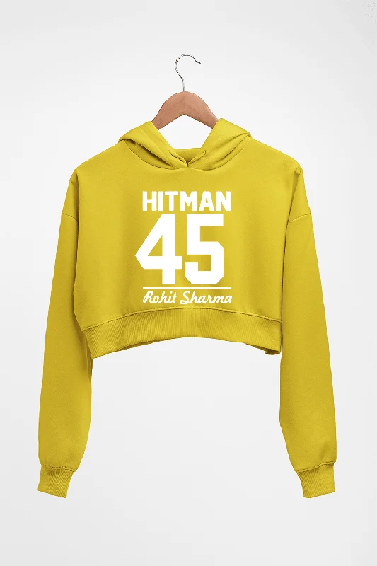 Rohit Sharma Crop HOODIE FOR WOMEN