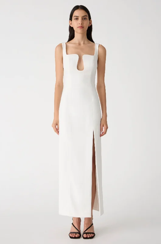 Misha Franka Crepe Gown - Ivory