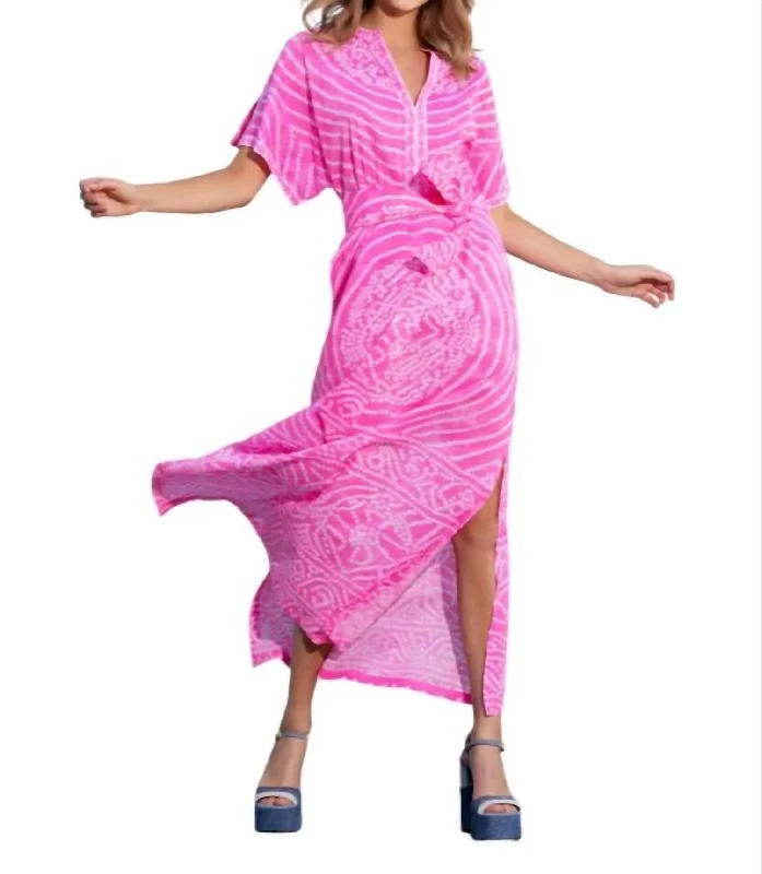 Norman Dress In Neon Pink Bibi