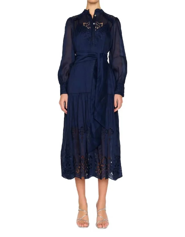 Raya Dress In Navy