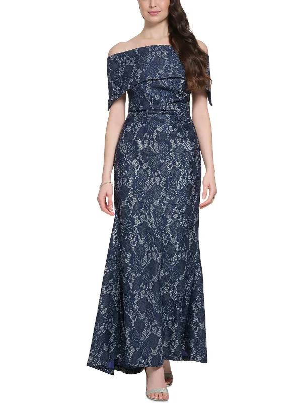 Womens Lace Evening Dress