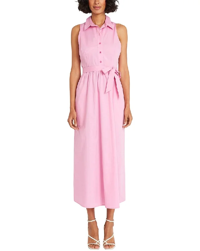 Maggy London Poplin Maxi Dress