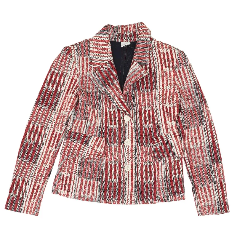 Red Graphic Blazer