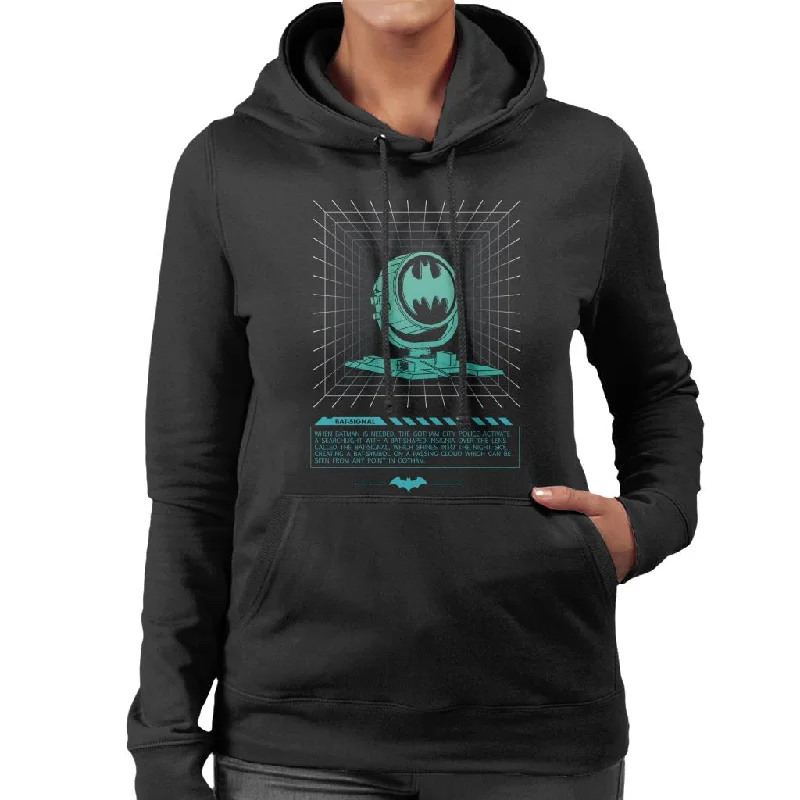 Batman Bat Signal Searchlight Women's Hooded Sweatshirt