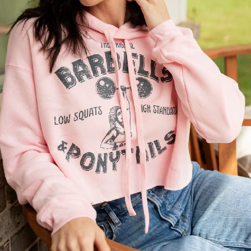 Strong Woman Premium Crop Hoodie