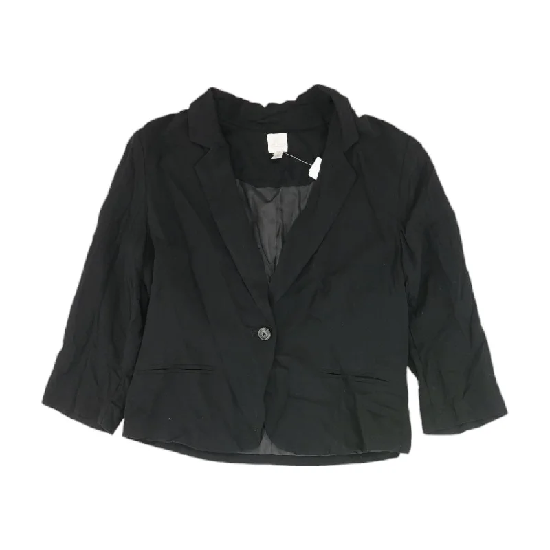 Black Solid Blazer