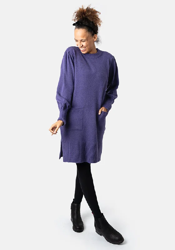 Purple Jumper Dress