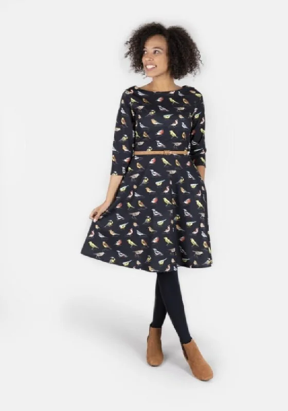 Brooke Bird Print Dress