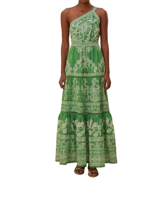 Maxi Dress In Sweet Garden Green