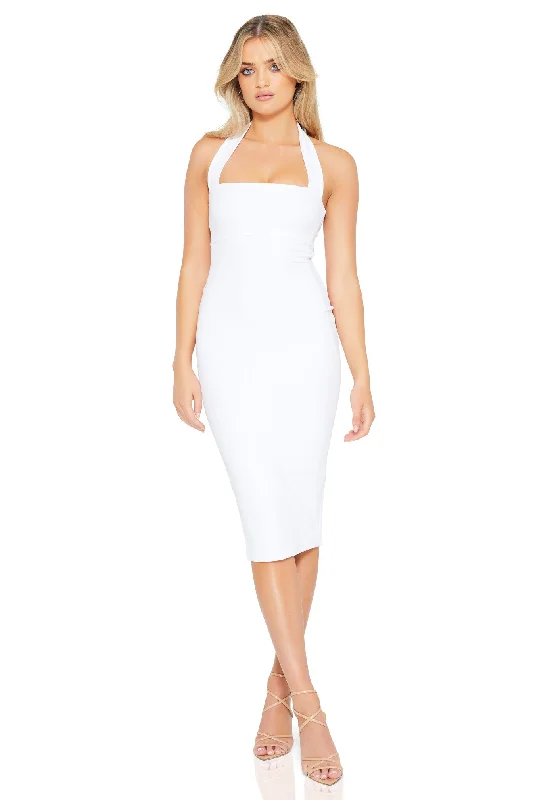 Nookie Boulevard Midi Dress - White