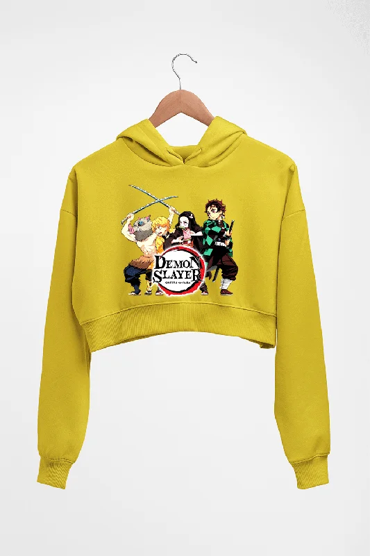 Demon Slayer Crop HOODIE FOR WOMEN