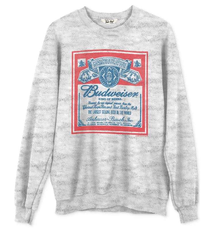 Junk Food Cotton Budweiser Graphic Sweatshirt