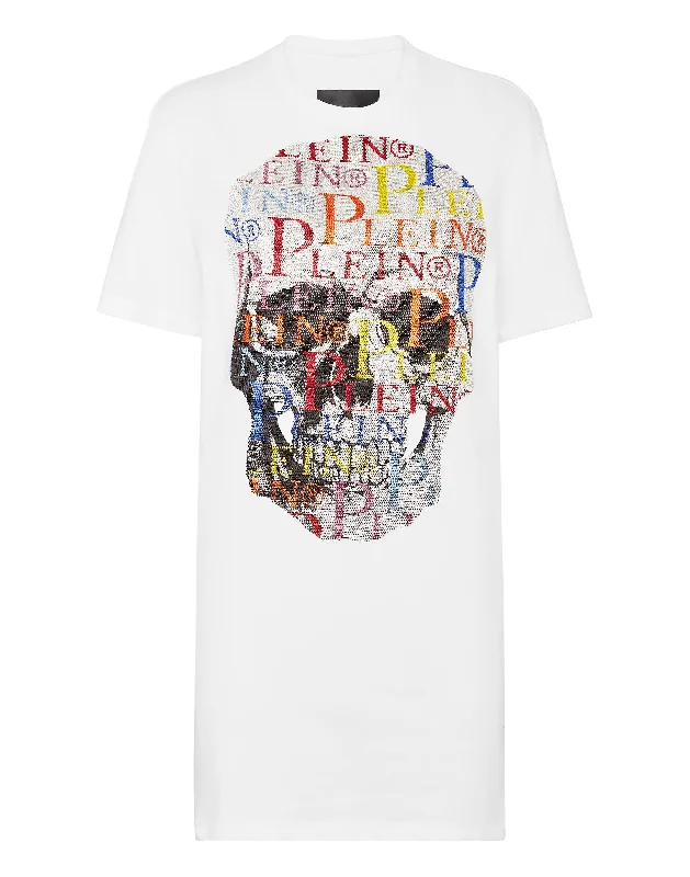 T-shirt Dress Multicolor Skull