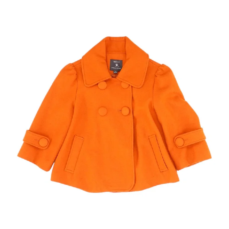 Orange Solid Blazer