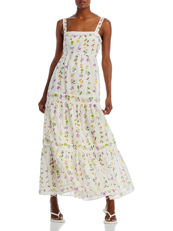 Daniela Womens Floral Print Cotton Sundress