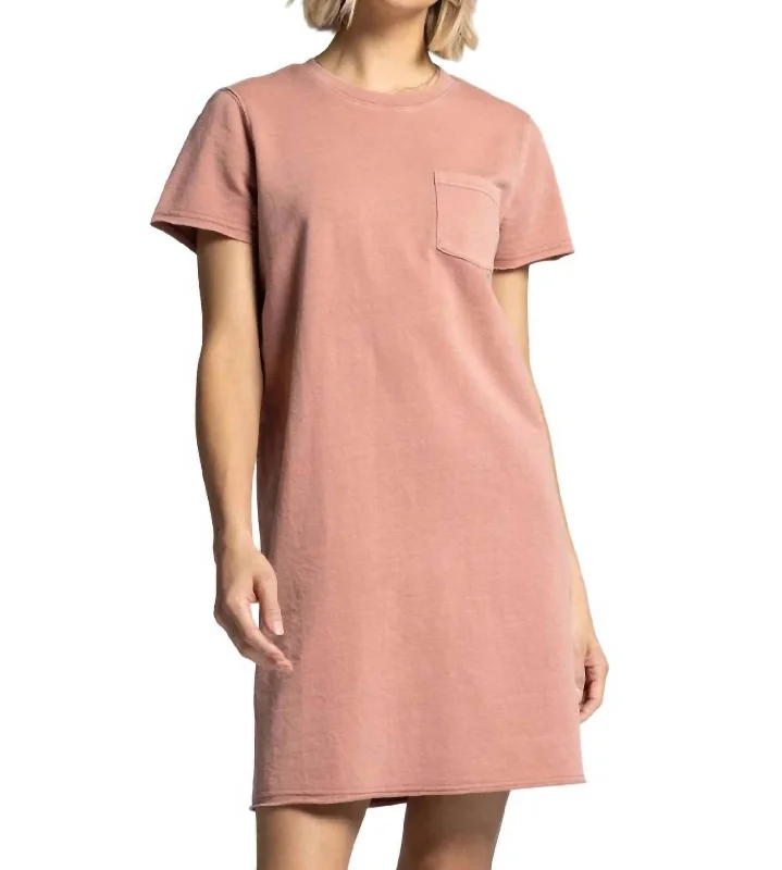 Raiya Dress In Rose Tan