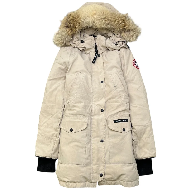 Women's Trillium Parka Down Jacket Cream Size XS