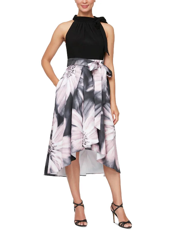 Womens Printed Cocktail And Party Dress