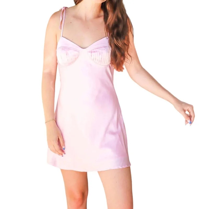 Too Sweet Mini Dress In Light Pink