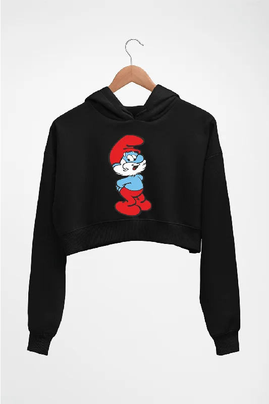 Papa Smurf Crop HOODIE FOR WOMEN