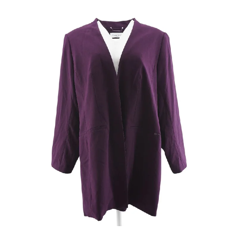 Purple Solid Blazer