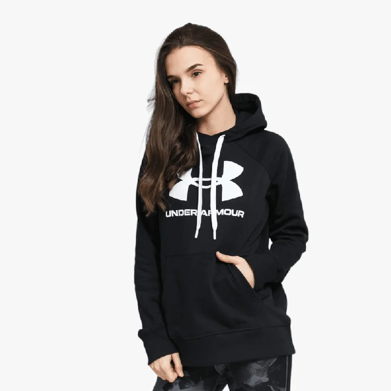 Under Armour Womens Fleece Logo Hoodie 001 Black