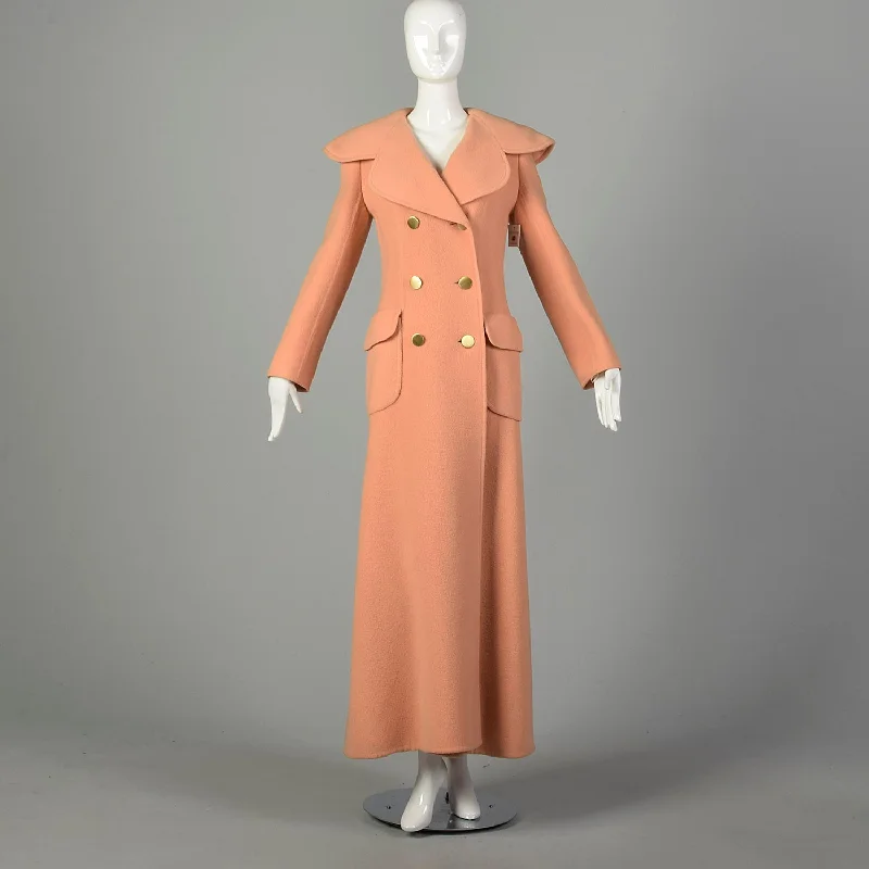 Attributed to Christian Dior Maxi Full Length Blanket Coat Designer Autumn Minimalist Outerwear