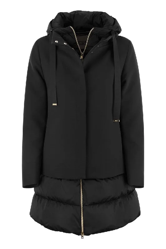 A-Shape down jacket with hood