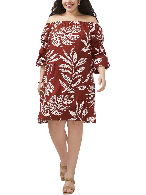 Plus Womens Printed Rayon Sundress