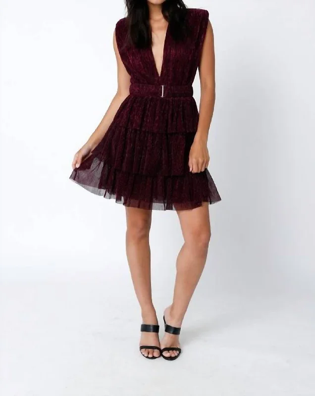 Alexa Dress In Magenta