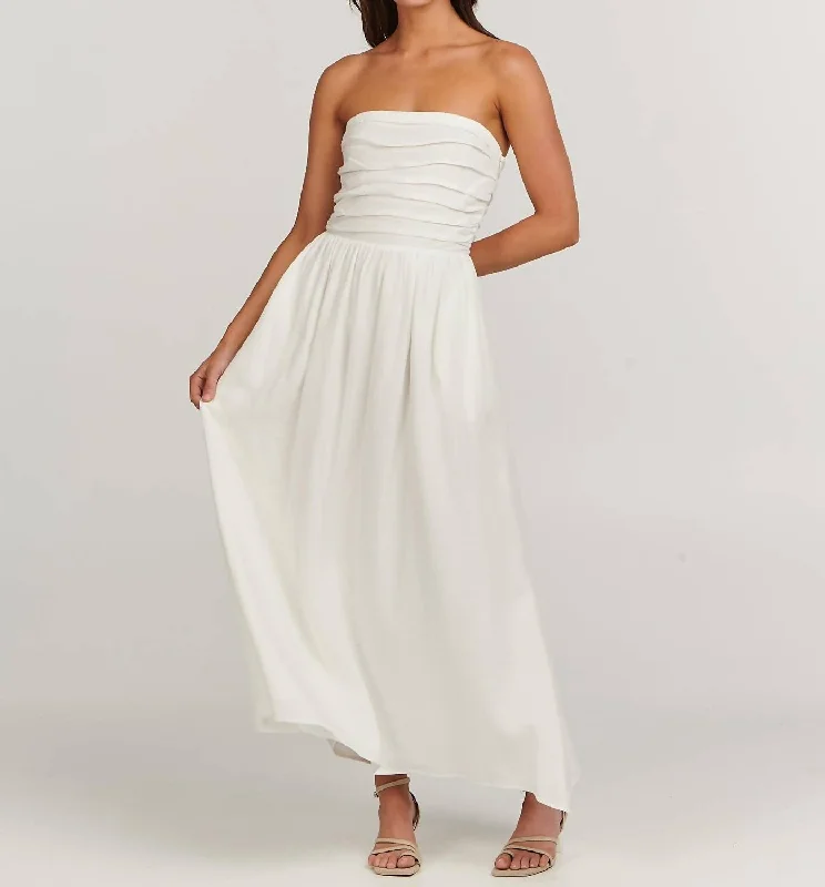 Harriet Midi Dress In White