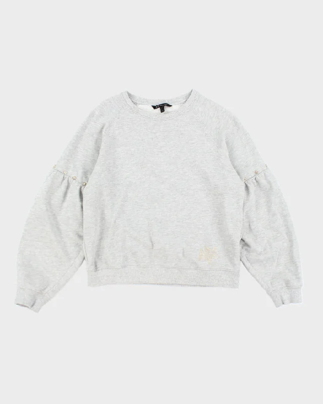 Vintage Armani Exchange Cropped Sweatshirt - S