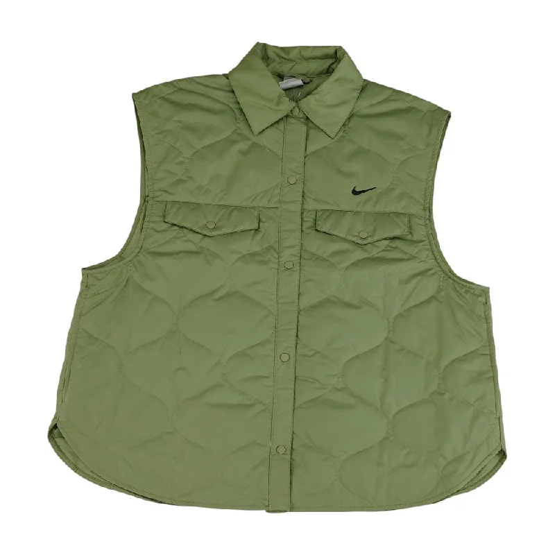 Green Solid Active Vest