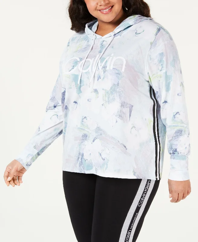 Calvin Klein Performance Plus Size Logo Hoodie