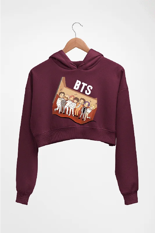 BTS Kpop Crop HOODIE FOR WOMEN