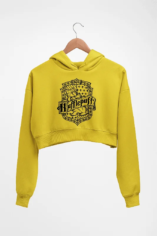 Hufflepuff Harry Potter Crop HOODIE FOR WOMEN