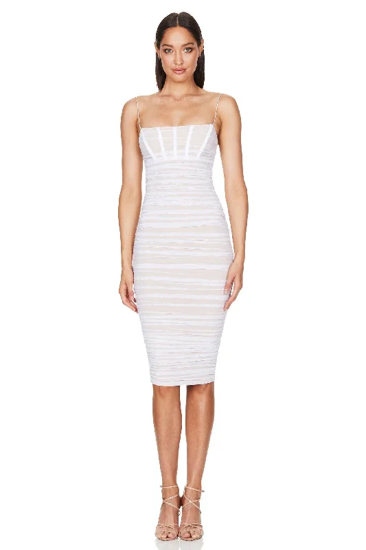 Nookie Eden Midi Dress - White