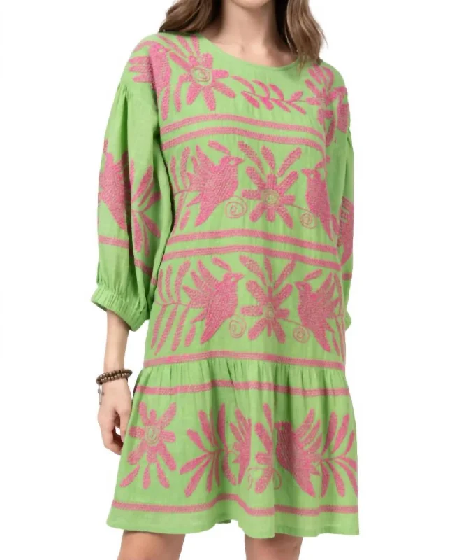 Lora May Grass Dress In Green