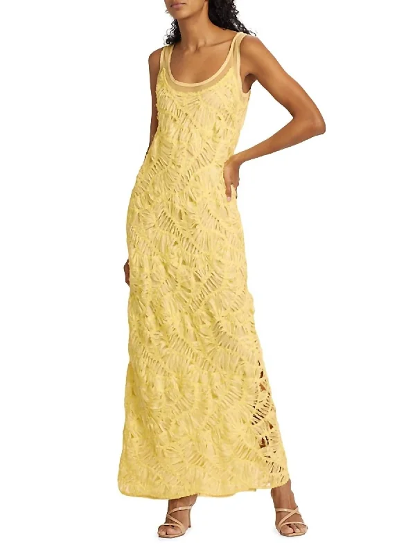 Zakai Tank Maxi Dress In Sulfur Sulfer