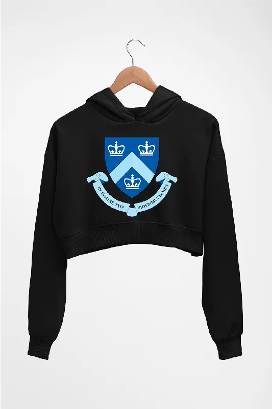 Columbia University Crop HOODIE FOR WOMEN