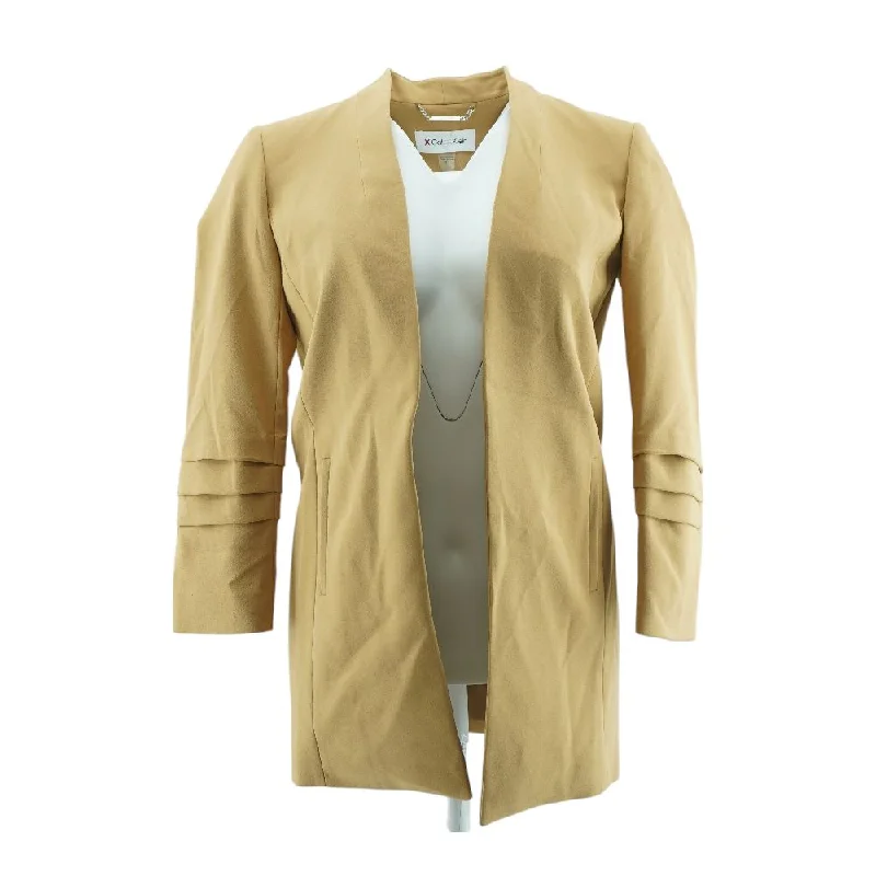 Tan Solid Blazer